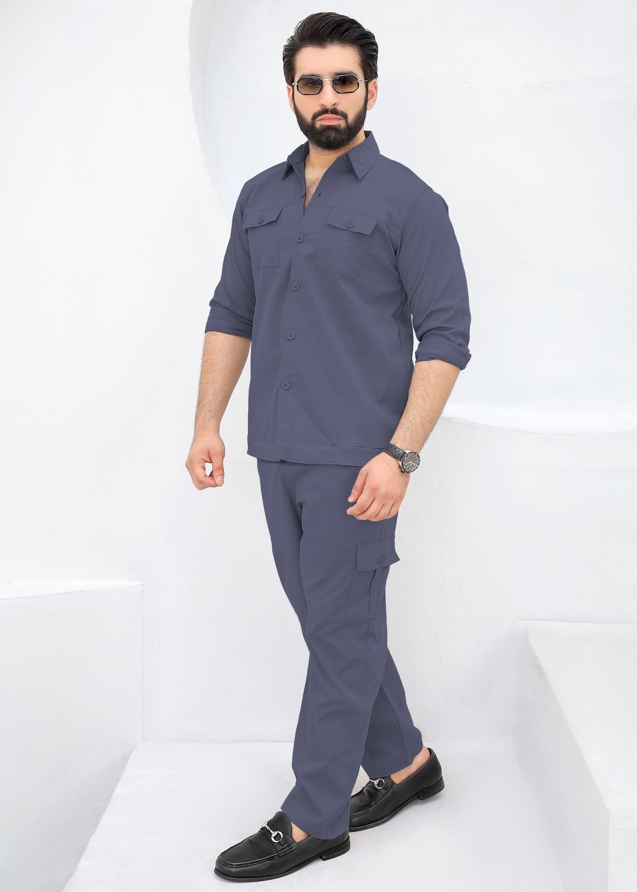 Opulent Grey - Premium Safari Suit
