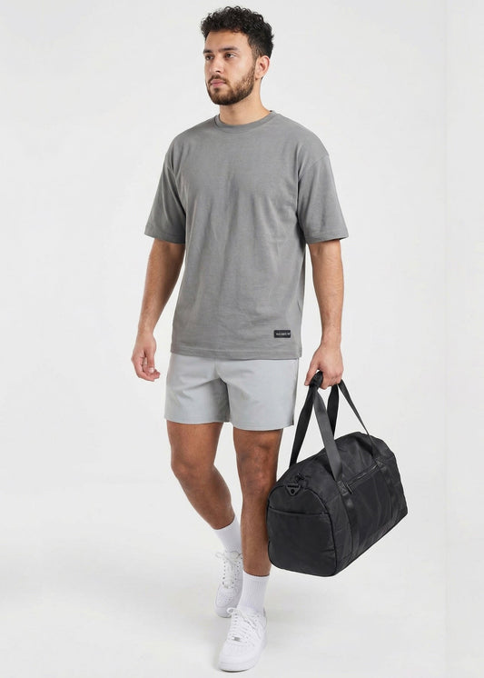 W Prime Oversized Tee - Grey 100% Cotton