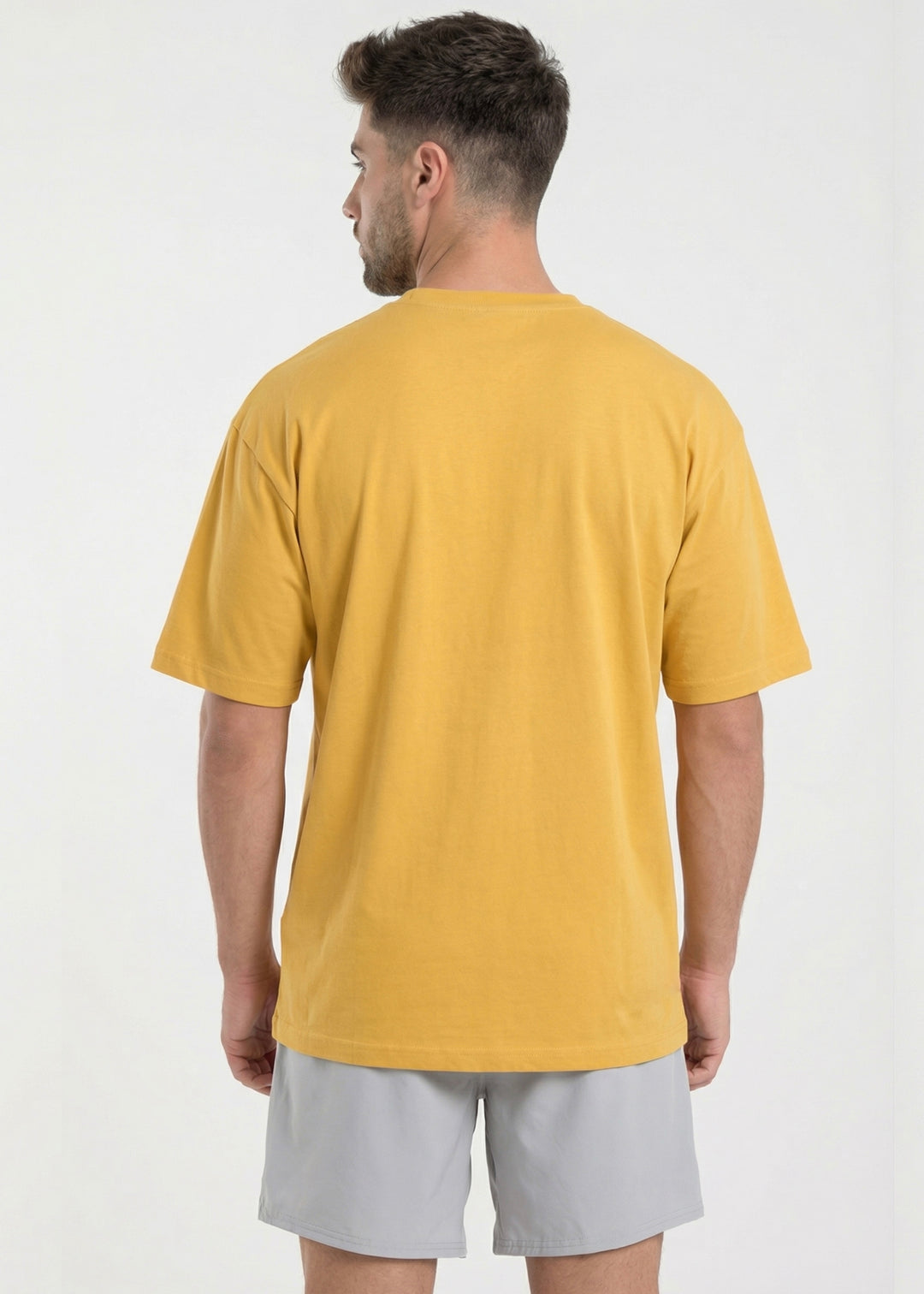 W Prime Oversized Tee - Yellow 100% Cotton