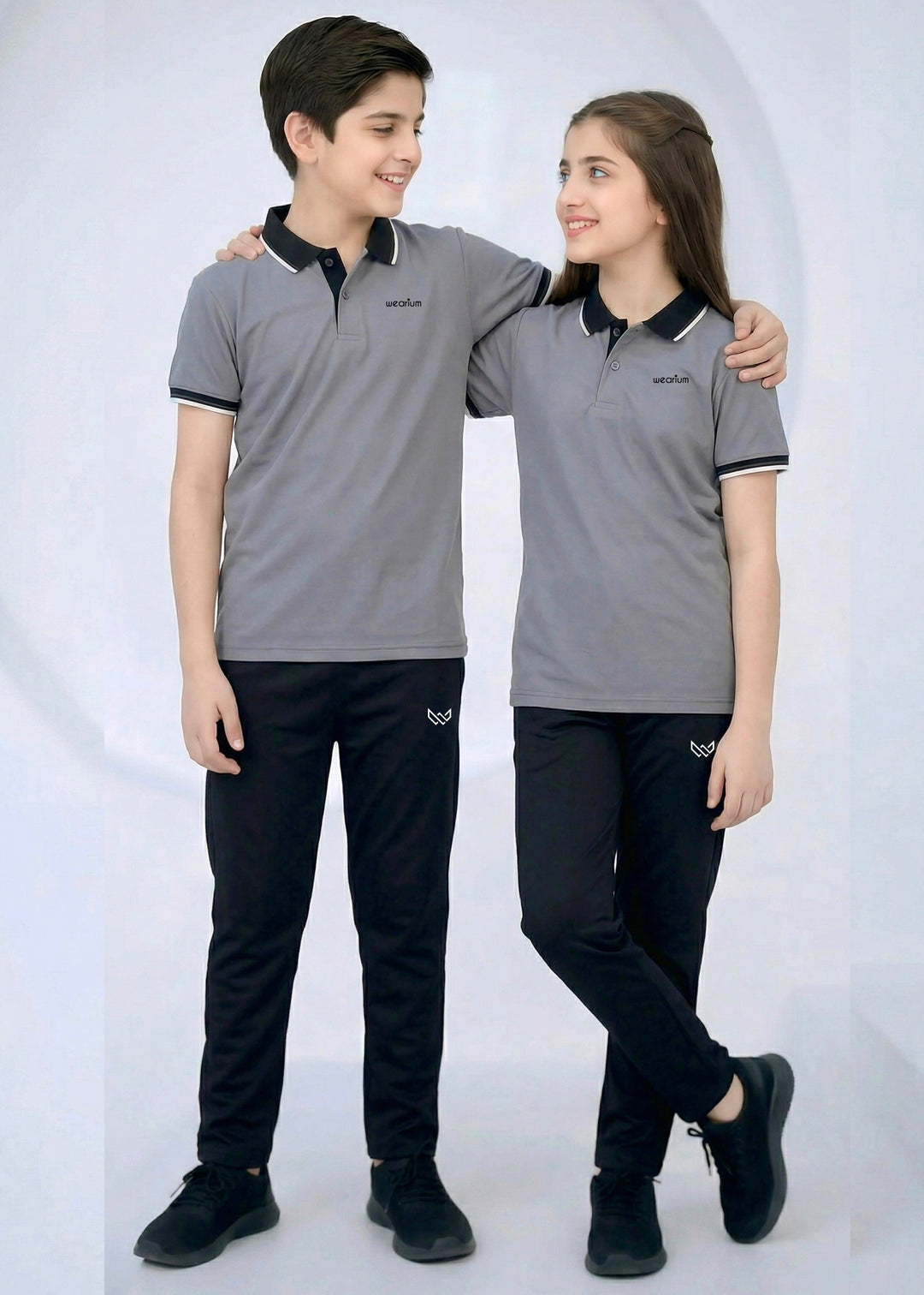 Graphite Kids - Premium Cotton Polo Twinset