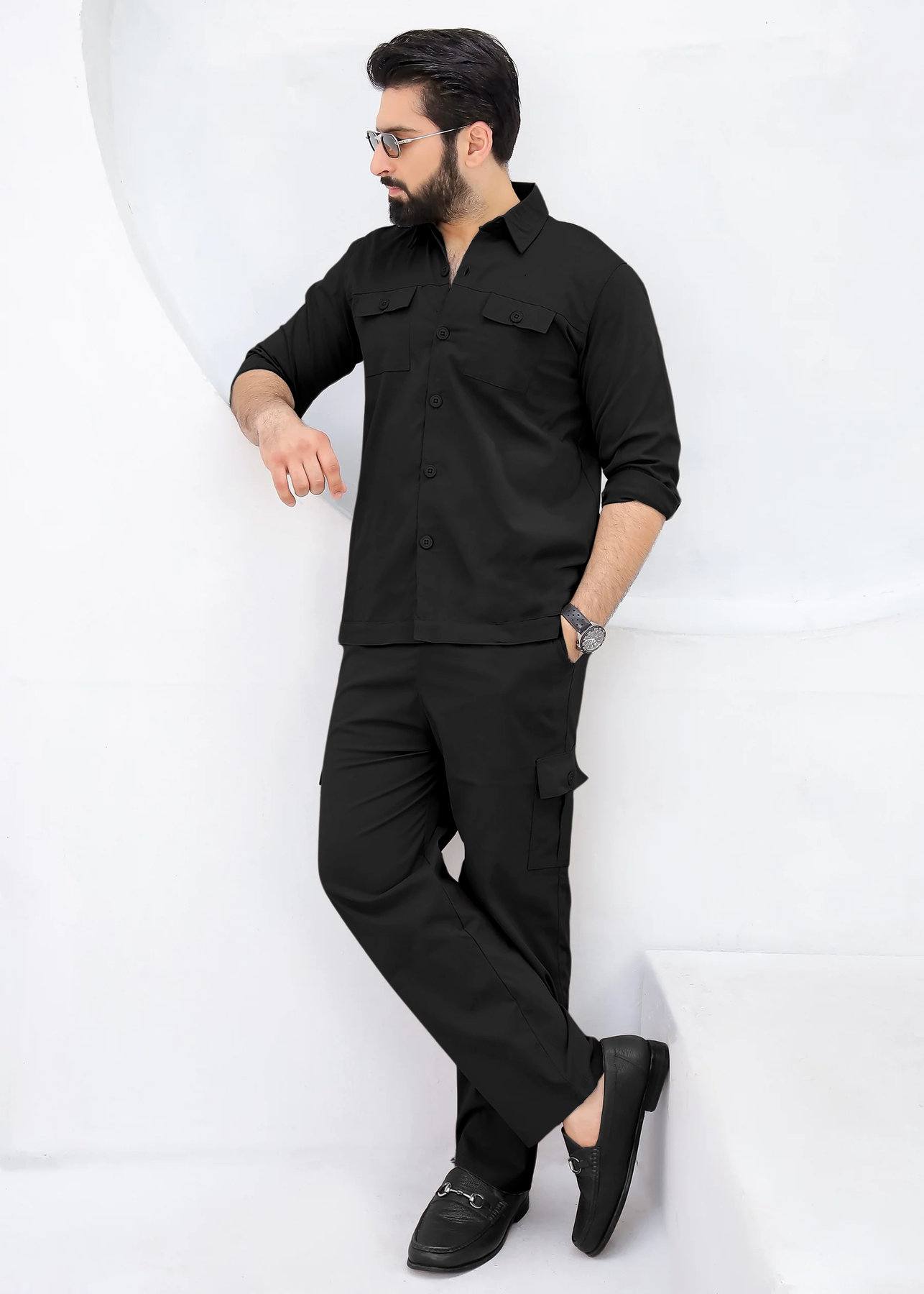 Matte Black - Premium Safari Suit